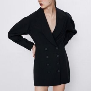 Zara | Full Sleeve Black Tuxedo Dress Blazer new L